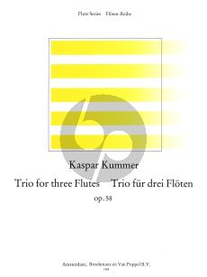 Kummer Trio Op.58 3 Flutes (Parts) (edited by Frans Vester)