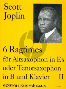 Joplin Ragtimes Vol.2 Alt- oder Tenorsaxophone und Klavier (Hans-Dieter Förster und Irene Patay)