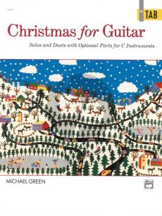 Green Christmas for Guitar with TAB, Solos and Duets with Optional Parts for C Instruments