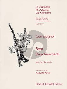 Campagnoli 7 Divertissements pour Clarinette (Auguste Perier)