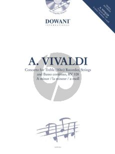 Vivaldi Concerto a-minor RV 108 Treble Rec-Strings-Bc. (Bk-Cd)