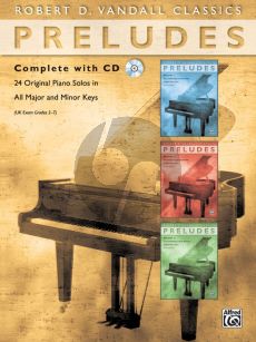 Vandall Preludes Complete (24 Original Piano Solos in all Major and Minor Keys (Bk-Cd) (grades 2 - 7)