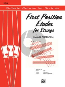 Applebaum First Position Etudes for Strings Violin