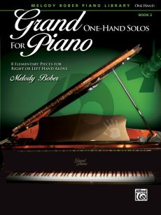 Bober Grand One-Hand Solos Vol.2 8 elementary Pieces for Right or Left Hand alone