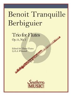 Berbiguier Trio Op. 51 No. 1 3 Flutes (Elwyn Wienandt)