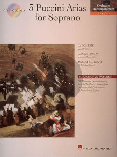 3 Puccini Arias for Soprano book-CD