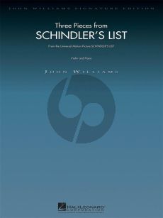 Williams Schindler's List (3 Pieces from) violin-piano
