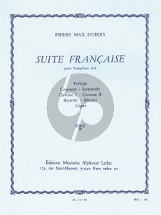Dubois Suite Francaise pour Saxophone seule