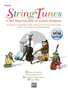 Applebaum String Tunes for Violin - A Very Beginning Solo [or Unison] Songbook Book with Audio Online