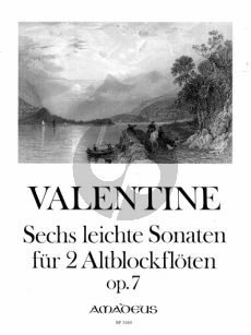 Valentine 6 leichte Sonaten Op.72 2 Altblfl. (Yvonne Morgan)