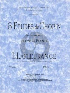 6 Etudes de Chopin Flute-Piano (Lafleurance)