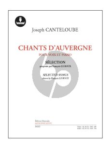 Canteloube Chants d'Auvergne (Selection) (Chant-Piano) (Book with Download Card)