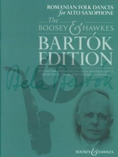 Bartok Romanian Folk Dances for Alto Saxophone (with Piano) (Hywel Davies)