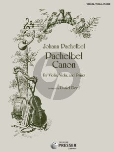 Pachelbel Canon Violin-Viola-Piano (Score/Parts) (arr. Daniel Dorff)