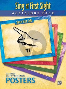 Beck-Lewis-Surmani Sing at First Sight Accessory Pack 32 Solfege and Rhythm Syllable Posters