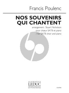 Poulenc Nos Souvenirs Qui Chantent SATB-Piano (arr. Stuart Nicholson)