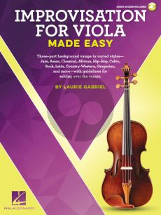 Gabriel Improvisation for Viola Made Easy (Book with Audio online)