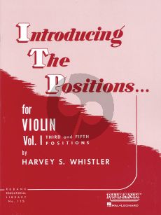 Whistler Introducing the Positions Vol.1 Violin (Third and Fifth Position)