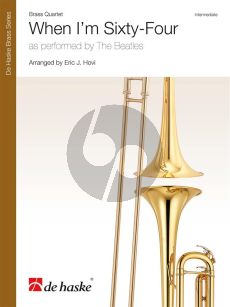 Beatles When I'm Sixty-Four Brass Quartet (Score/Parts) (arr. Eric J. Hovi)