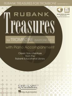 Rubank Treasures for Trombone (Baritone B.C.) (Book with Audio online) (stream or download) (edited by Himmie Voxman)