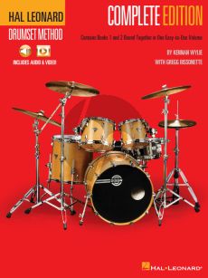 Wylie-Bissonette Hal Leonard Drumset Method – Complete Edition Books 1 & 2 with Video and Audio