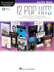 12 Pop Hits Instrumental Play-Along Alto Sax. (Book with Audio online)