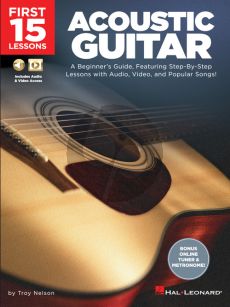 Nelson First 15 Lessons – Acoustic Guitar (Book with Audio online)