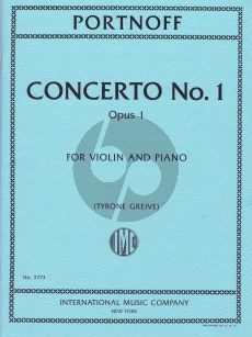 Portnoff Concerto No.1 Op.1 Violin-Piano (edited by Tyrone Greive)