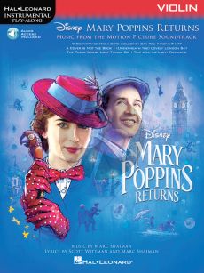 Shaiman Mary Poppins Returns for Violin (Hal Leonard Instrumental Play-Along) (Book with Audio online)