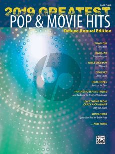 2019 Greatest Pop & Movie Hits for Piano (transcr. by Dan Coates)