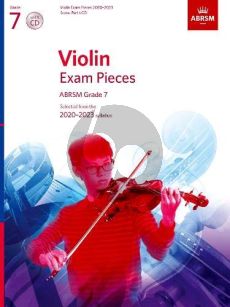 Album Violin Exam Pieces 2020-2023, ABRSM Grade 7 Solo Part with Piano and Cd