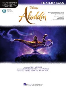Menken Aladdin for Tenor Saxophone (Instrumental Play-Along) (Book with Audio online)