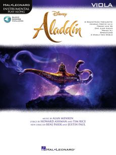 Menken Aladdin for Viola (Instrumental Play-Along) (Book with Audio online)