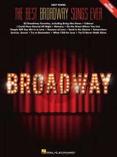 The Best Broadway Songs Ever Easy Piano (4th. edition)