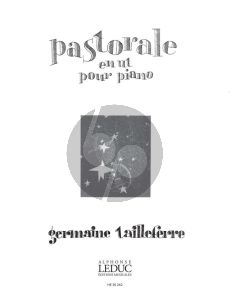 Tailleferre Pastorale en ut Piano solo