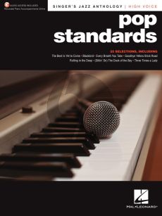 Pop Standards - Singer's Jazz Anthology High Voice (with Recorded Piano Accompaniments Online)