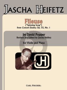 Popper Fileuse - Spinning Song Op. 55 No. 1 Violin and Piano (from Concert Etudes) (transcr. by Jascha Heifetz)