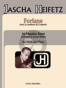 Ravel Forlane for Violin and Piano (from Le Tombeau De Couperin) (transcr. by Jascha Heifetz)