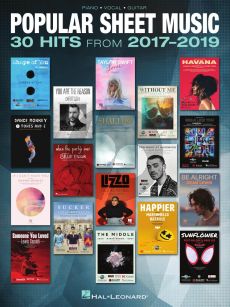 Popular Sheet Music – 30 Hits from 2017-2019 (Piano-Vocal-Guitar)