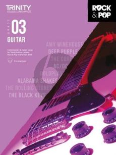 Album Trinity Rock & Pop 2018 Guitar Grade 3 Book with Audio Online