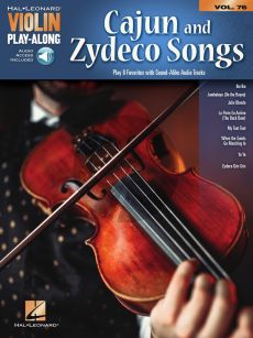 Cajun & Zydeco Songs for Violin (Violin Play-Along Volume 76)