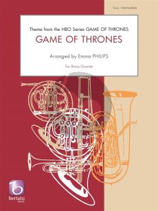Djawadi Game of Thrones for Brass Quartet (Score/Parts) (arr. Emma Philips)