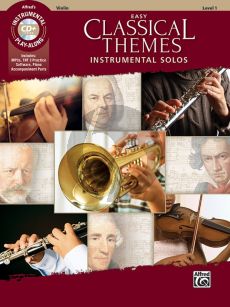 Album Easy Classical Themes Instrumental Solos for Violin (Bk-CD) (arr. Bill Galliford)