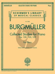 Burgmuller Collected Studies Op. 100 - Op. 105 - Op. 109 for Piano (edited by Louis Oesterle)