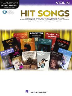 Hit Songs Violin Play-Along (Book with Audio online)