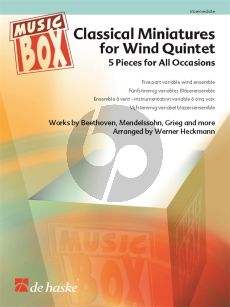 Classical Miniatures for Wind Quintet (Score/Parts) (arr. Werner Heckmann)