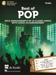 Best of Pop for Violin (15 Classic Songs with Audio Accompaniment) (Book with Audio online)