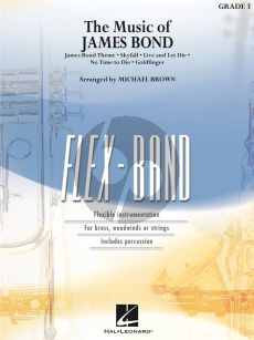 The Music of James Bond Flex-Band (Grade 3) (Score-Parts) (Score/Parts) (transcr. Michael Brown)