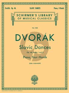 Dvorak Slavonic Dances Op. 46 Book 1 and 2 Piano 4 hds (von Doenhoff)