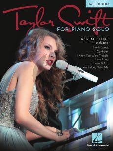 Taylor Swift for Piano Solo (3rd. edition)